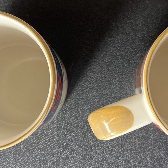 Russ Dogs Playing Poker Coffee Mugs Vintage Bulldog - Picture 3 of 3